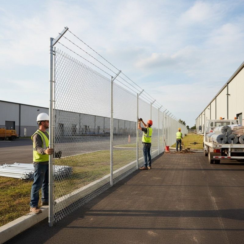Cyclone Fence Installation detail